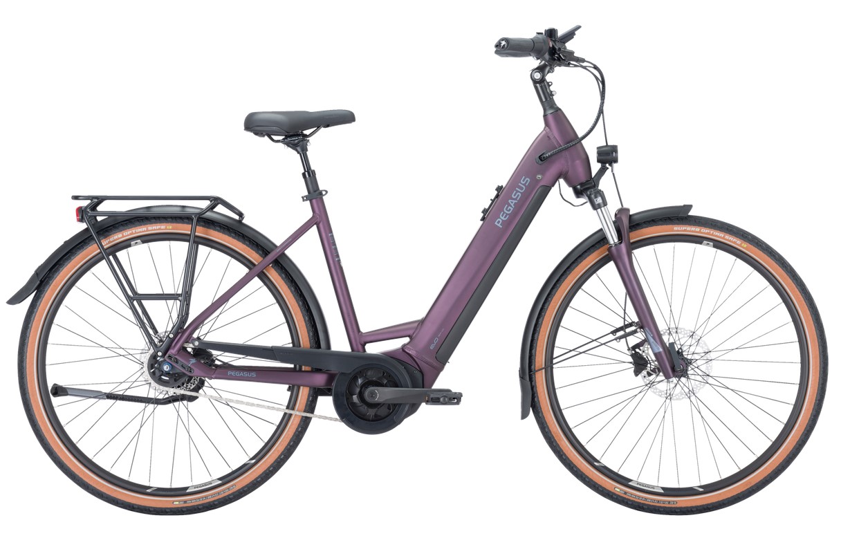 Pegasus Premio Evo 5 R lila | 500WH | E-Bike Damen City | 2024 | Rücktritt-Nabe