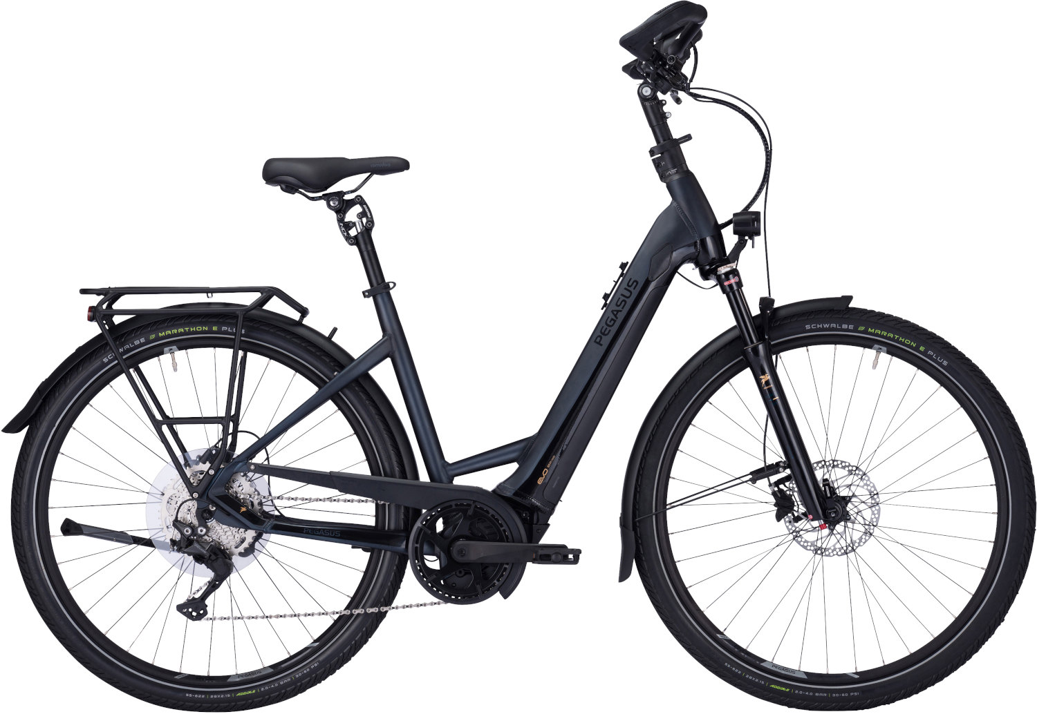 Pegasus Premio EVO 10 Lite COMFORT schwarz | 625WH | E-Bike Damen Trekking | | Kettenschaltung