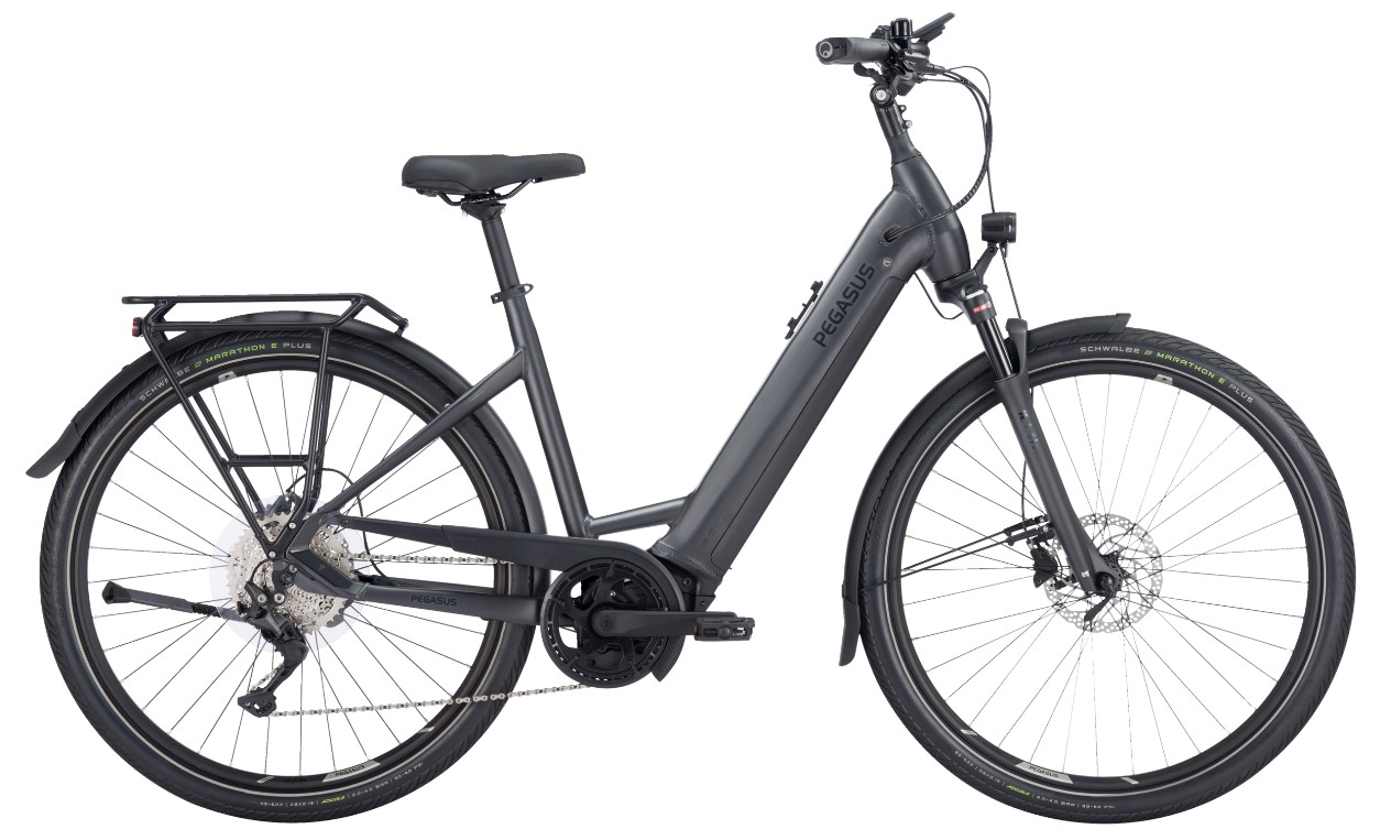 Pegasus Premio Evo 10 Lite schwarz | 750WH | E-Bike Damen Trekking | 2024 | Kettenschaltung