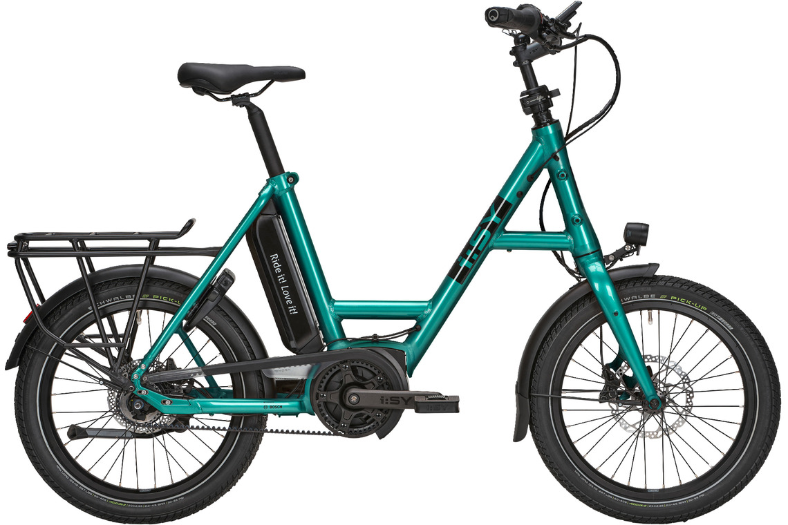 i:SY E5 ZR F grün | 545WH | E-Bike Kompakt | 2024 | Freilauf-Nabe