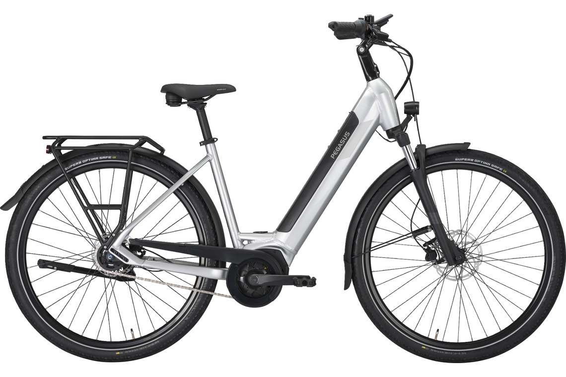 Pegasus SOLERO EVO 5R silber | 750WH | E-Bike Damen City | 2024 | Rücktritt-Nabe