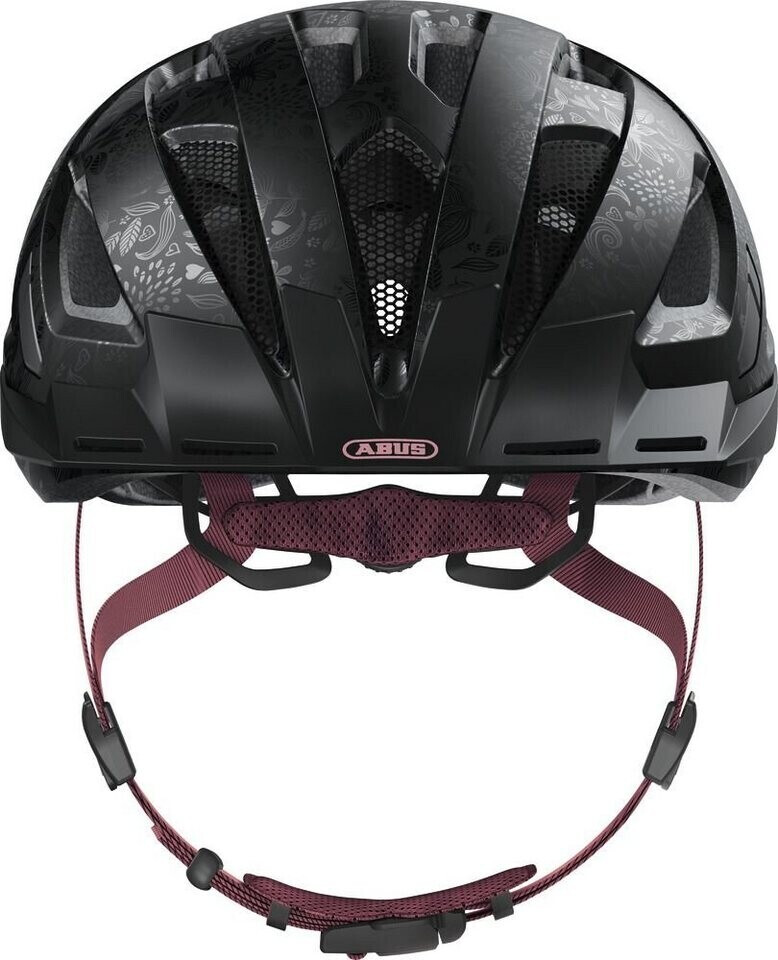 Abus Helm URBAN-I 3.0 flower art schwarz S 51-55 cm