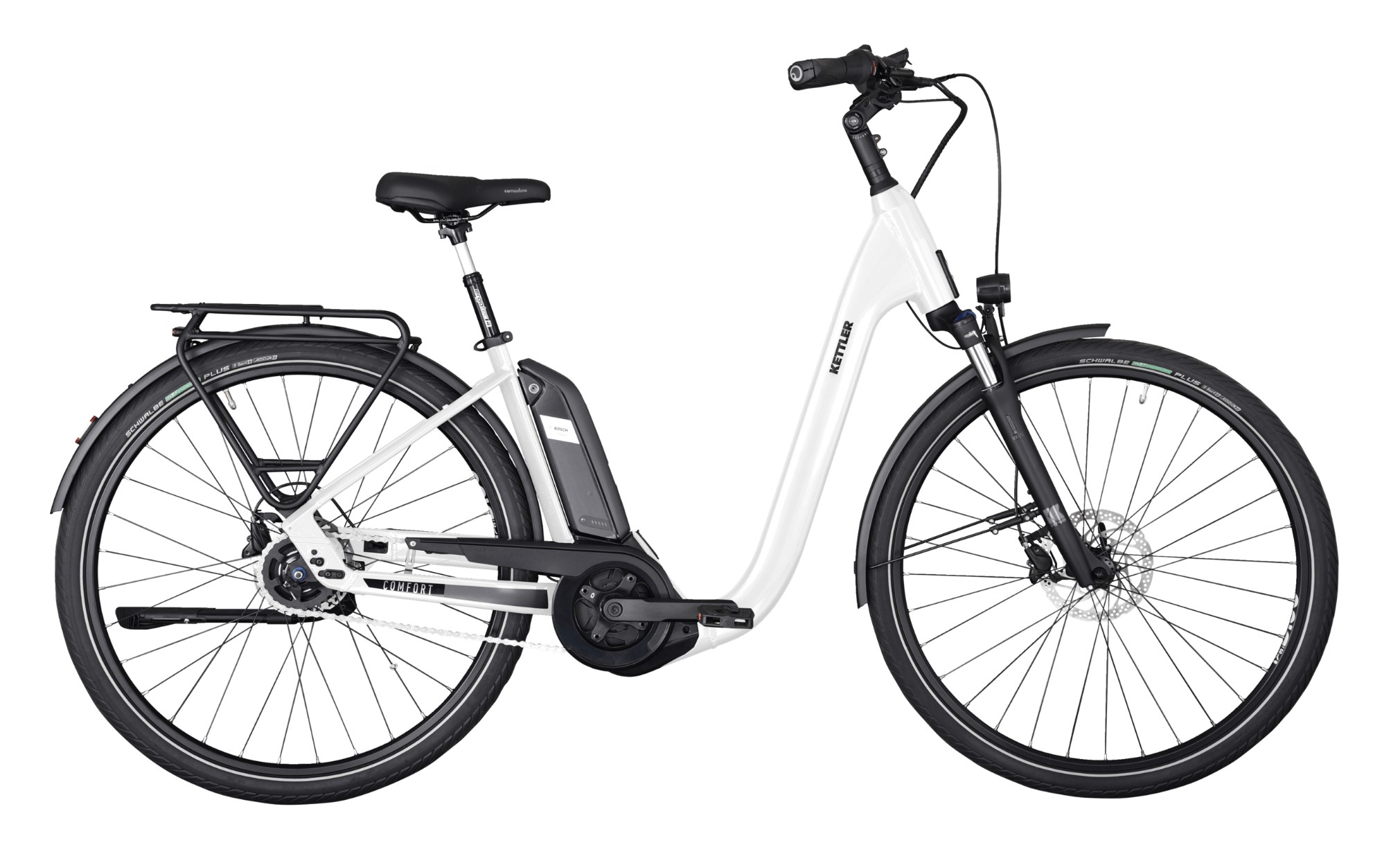 Kettler E-COMFORT 8 RT weiß | 545WH | E-Bike Damen City | 2024 | Rücktritt-Nabe